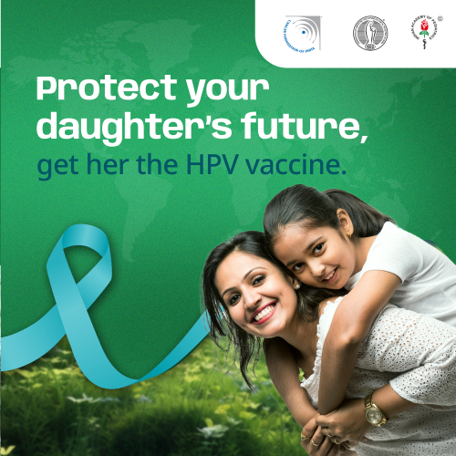 Vaccinate your daughter against HPV. Protect her future from cancer of the cervix. Consult your doctor and book an appointment today. #PreventGlobalHPVCancers